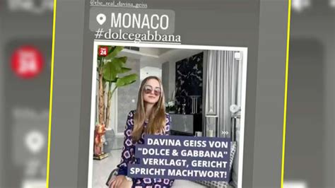 davina geiss dolce gabbana|Davina Geiss zofft sich mit Dolce & Gabbana .